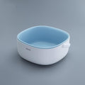 NNEDSZ Ecoco Double Drain Basket Bowl Washing Kitchen Strainer Noodles Vegetables Fruit Sink Supplies Blue