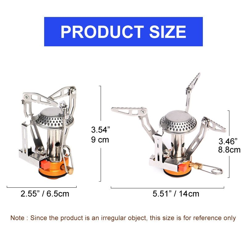 Camping One-piece Gas Stove Heater Tourist Burner Foldable Outdoor Picnic Kitchen Equipment Supplies Survival Furnace